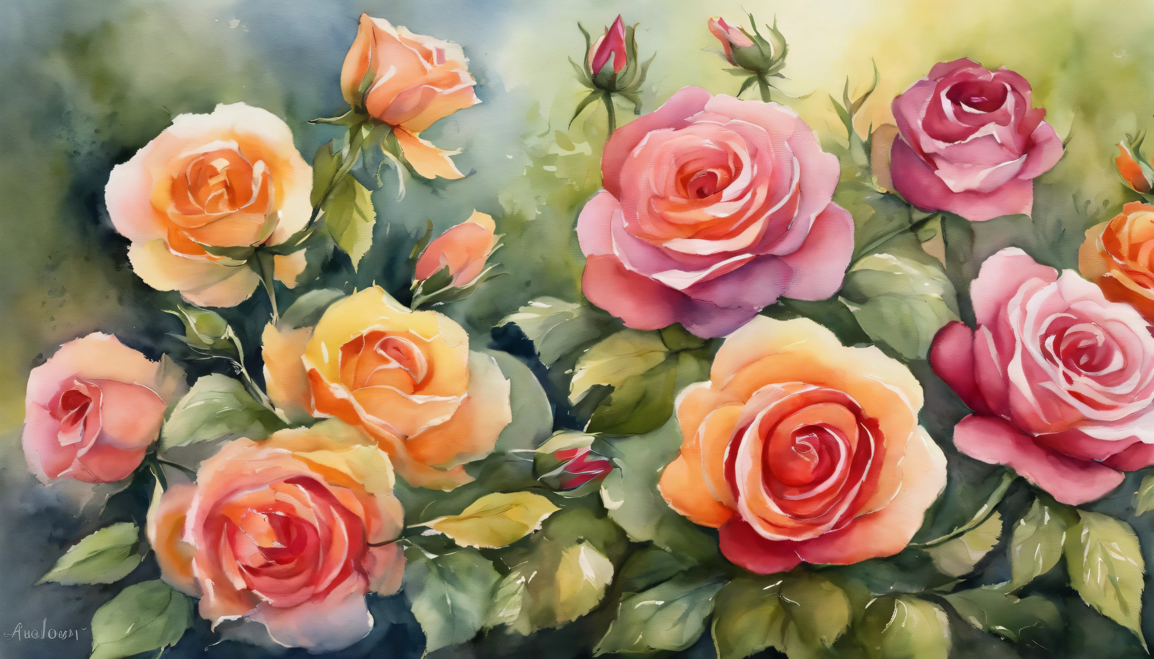 a rose garden