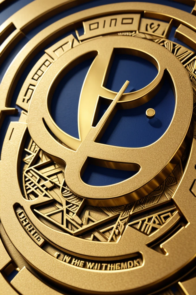 Creat a logo of a W coin Stated on the Text Vibrant 3D pattern Clock designq