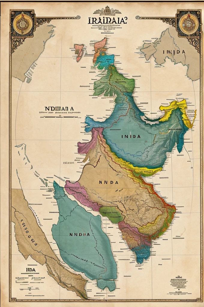 India map 2050 bc