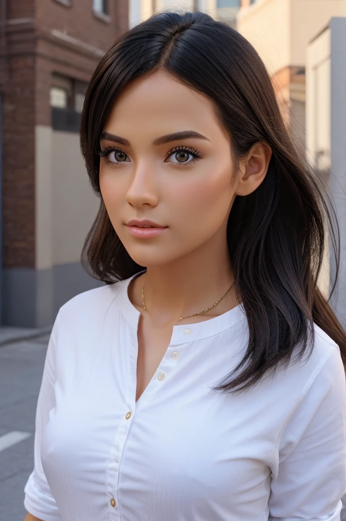 Create a youtube channel profile picture of 3d fancy random girl