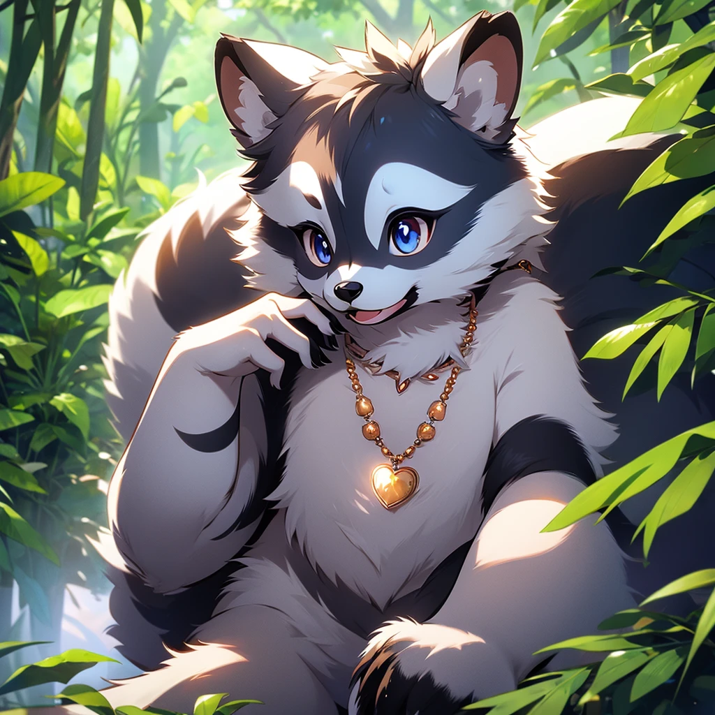 Raccoon,cute,necklace,Protecting nature,community