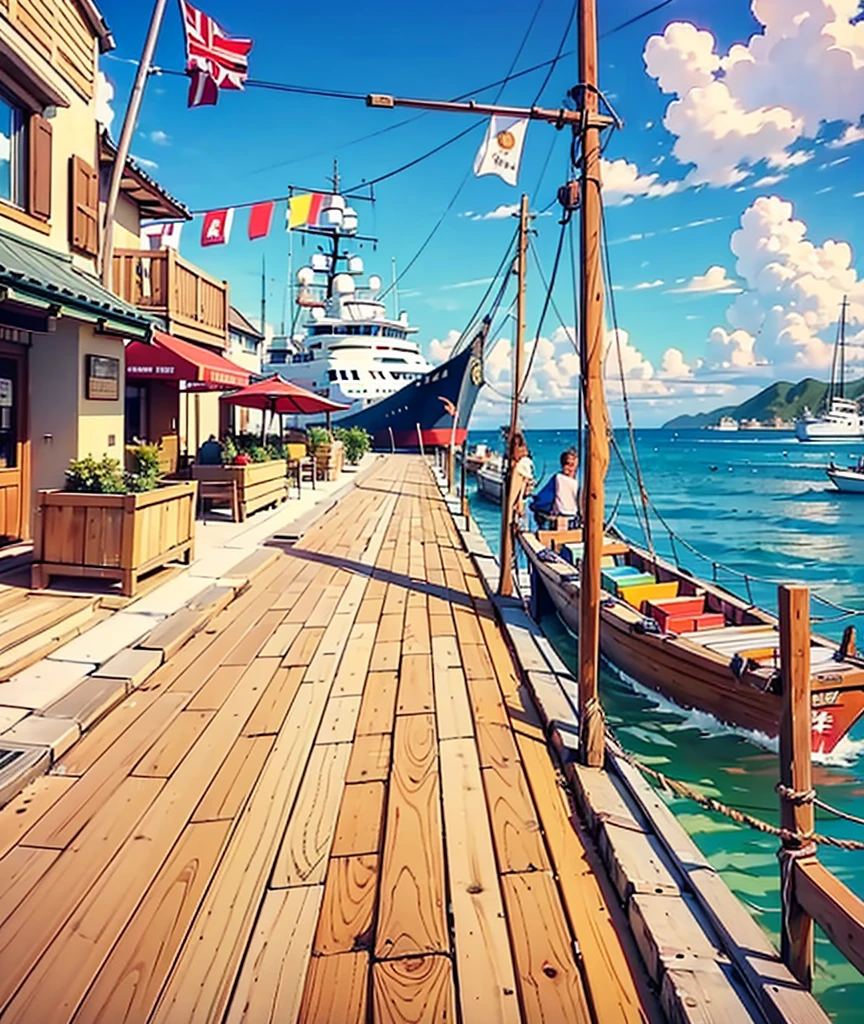 many ships and pleasure yachts sail out to sea, small ships in the distance, many ships in the distance