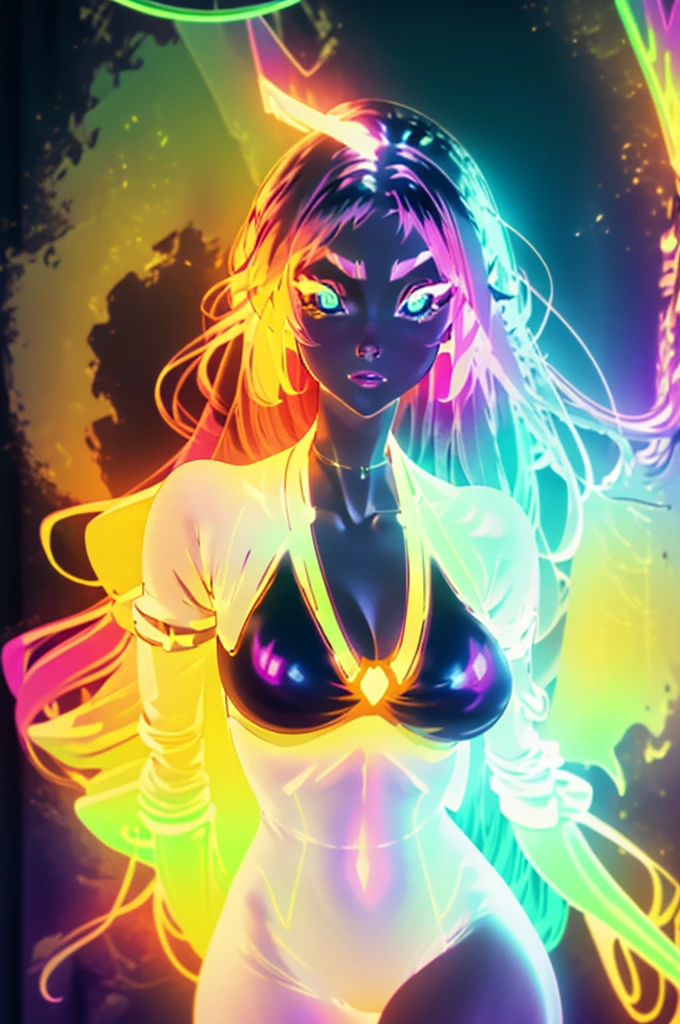 a full body shot up of a female floating in the air with a neon body, neon shape of a woman body, human glowing, radiating light, glowing aura around her, jen bartel, liquid glowing aura, astral projection, quality astral projection render, glowing with colored light, glowing neon skin, birthday suit, glowing aura, magical fairy floating in space, female floating, a close up of a person floating in the air with a neon body, 3 d neon art of a womens body, human glowing, glowing aura around her, jen bartel, glow wave girl portrait, liquid glowing aura, astral projection, quality astral projection render, glowing with colored light, glowing neon skin, glowing aura, magical fairy floating in space, female floating