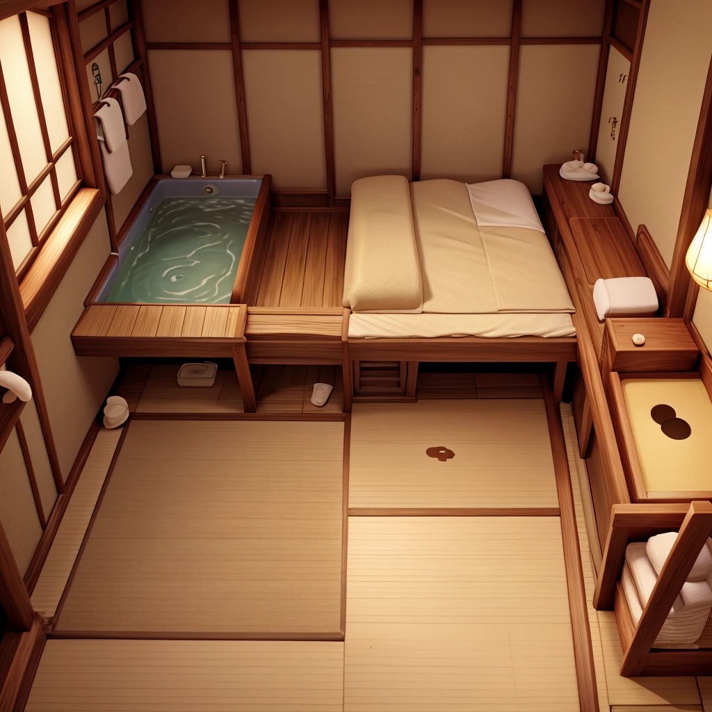 House illustration、Under the bed、Termite Path Map、Washroom、toilet、bath、entrance、Japanese-style room