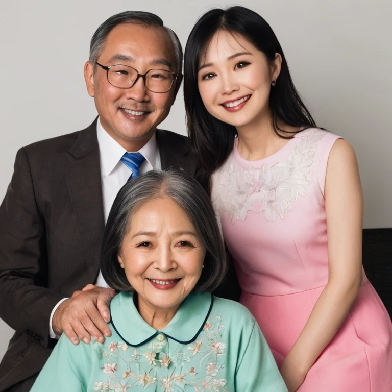 A girl with an Asian mother and an American father
