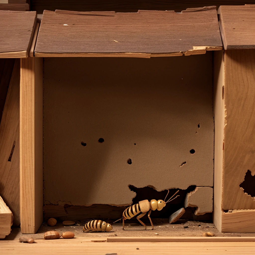 Termite damage in homes、