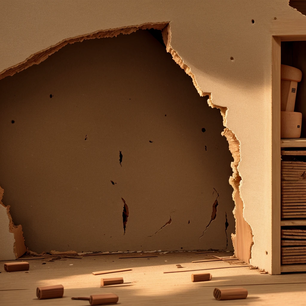Termite damage in homes、