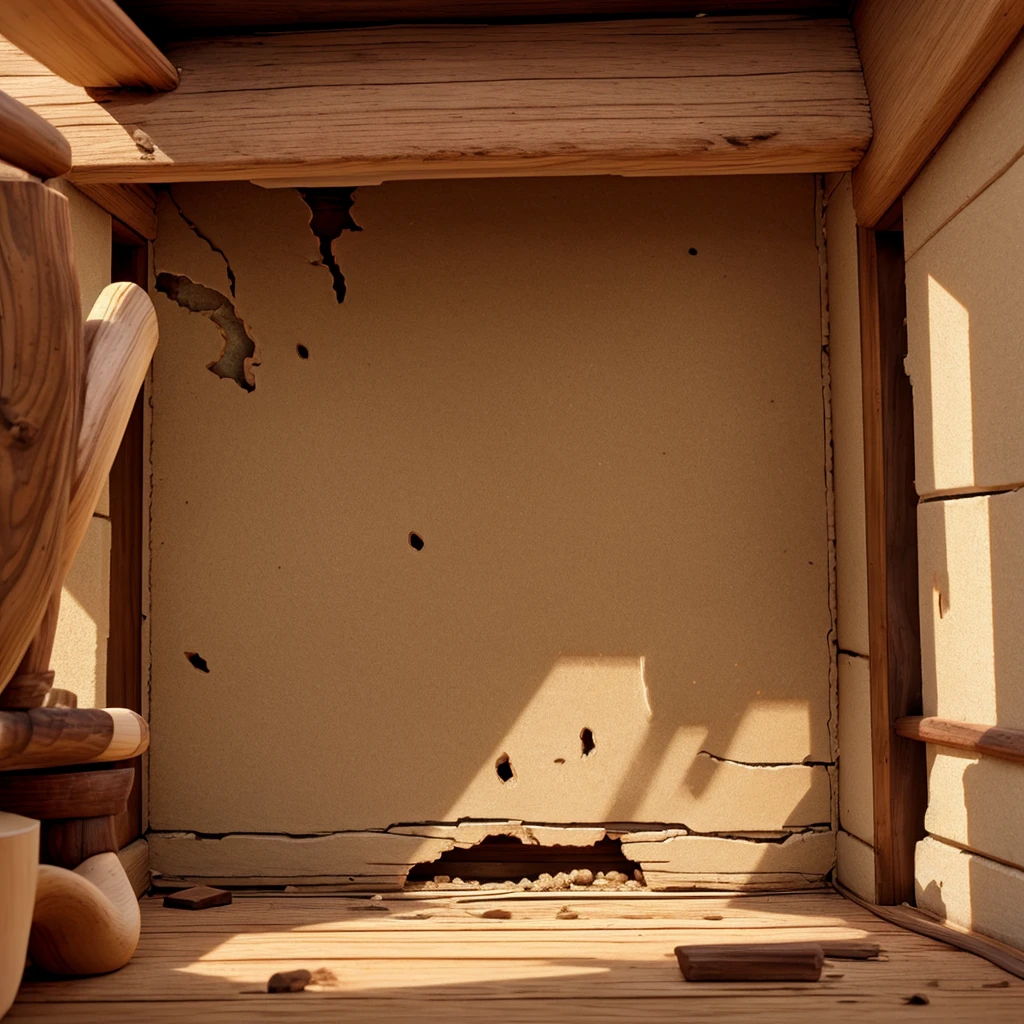 Termite damage in homes、