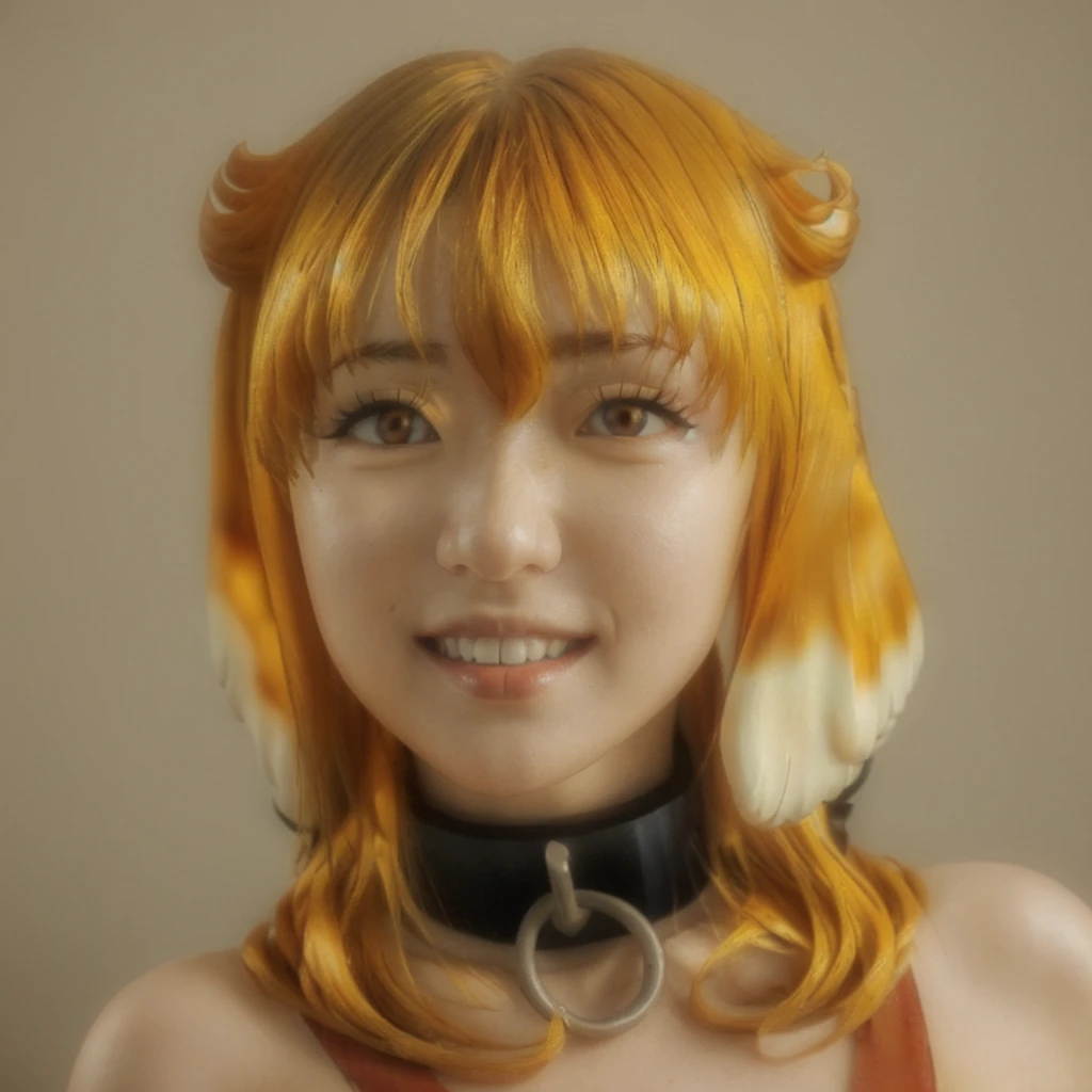 Roxanne outfit (isekai meikyuu from harem wo), without cloth, nsfw, naked girl, slave choker, hair ornament, black leather headband, (huge breasts), (highly detailed Caucasian skin: 1.2), (1 girl, alone, breasts, looking at the viewer, bangs, big breasts, amber eyes, sleeveless blouse neckline, bare shoulders, short hair, Upper part of the body, blonde hair, (masterpiece), (((8K))), (((HD))), (((best quality))), (((perfect face))), (big breasts), ((brown eyes:1)), (bright hair:1.1), ((yellow hair:1.2)), (floppy ears:1.5), (dog tail), interested, smile, (looking at viewer), (full body), (no ears human:1.1), nude, naked, full naked, , bedroom, bed, sitting, on back, , background: poll, Roxanne (isekai meikyuu from harem wo),roxxane,roxanne