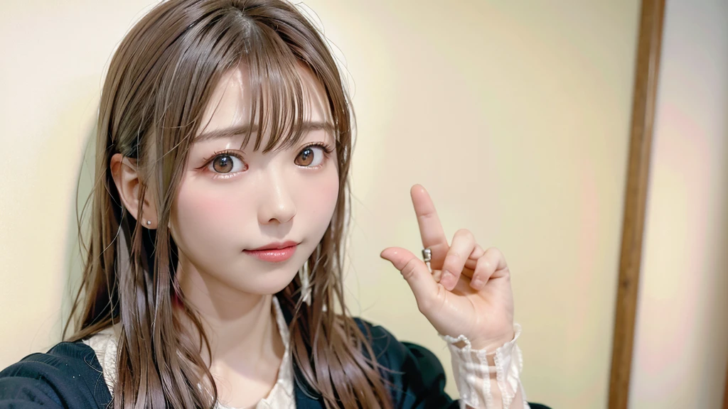 Highest quality, Realistic, Perfect Human Anatomy, Very detailed, Very delicate and beautiful, Raw photo, Professional Lighting, Illumination, Depth of written boundary, Single focus, whole body, Skinny Japanese woman, 30-year-old woman, Brown Hair, Small Head, Beautiful Eyes, True Face, Realistic skin, Fine grain,long hair