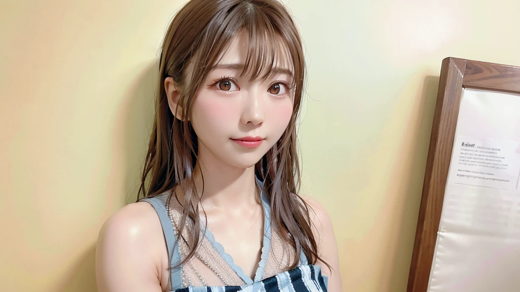 Highest quality, Realistic, Perfect Human Anatomy, Very detailed, Very delicate and beautiful, Raw photo, Professional Lighting, Illumination, Depth of written boundary, Single focus, whole body, Skinny Japanese woman, 30-year-old woman, Brown Hair, Small Head, Beautiful Eyes, True Face, Realistic skin, Fine grain,long hair