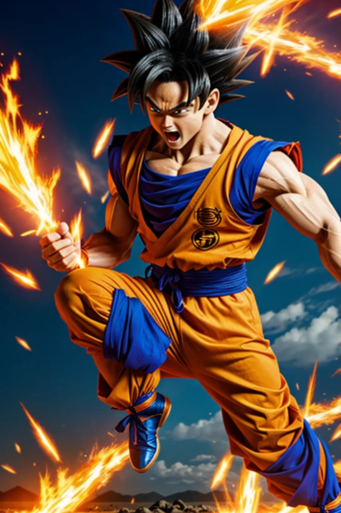 Goku dances dragon ball z Super sayajiin