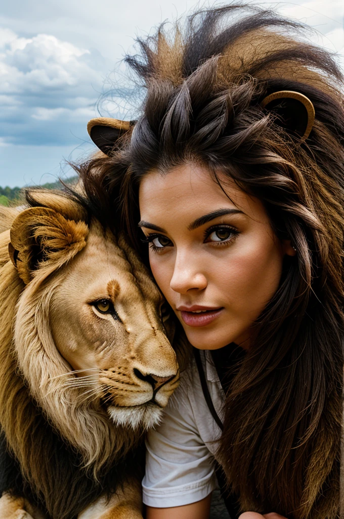 A lion fucking a girl
