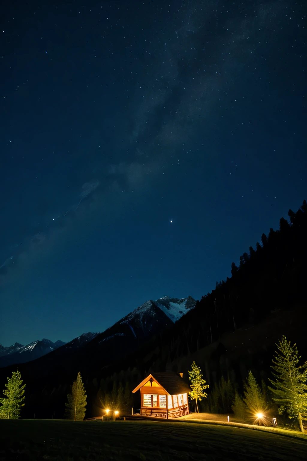 ((Highest quality)), Fantastic night scenery