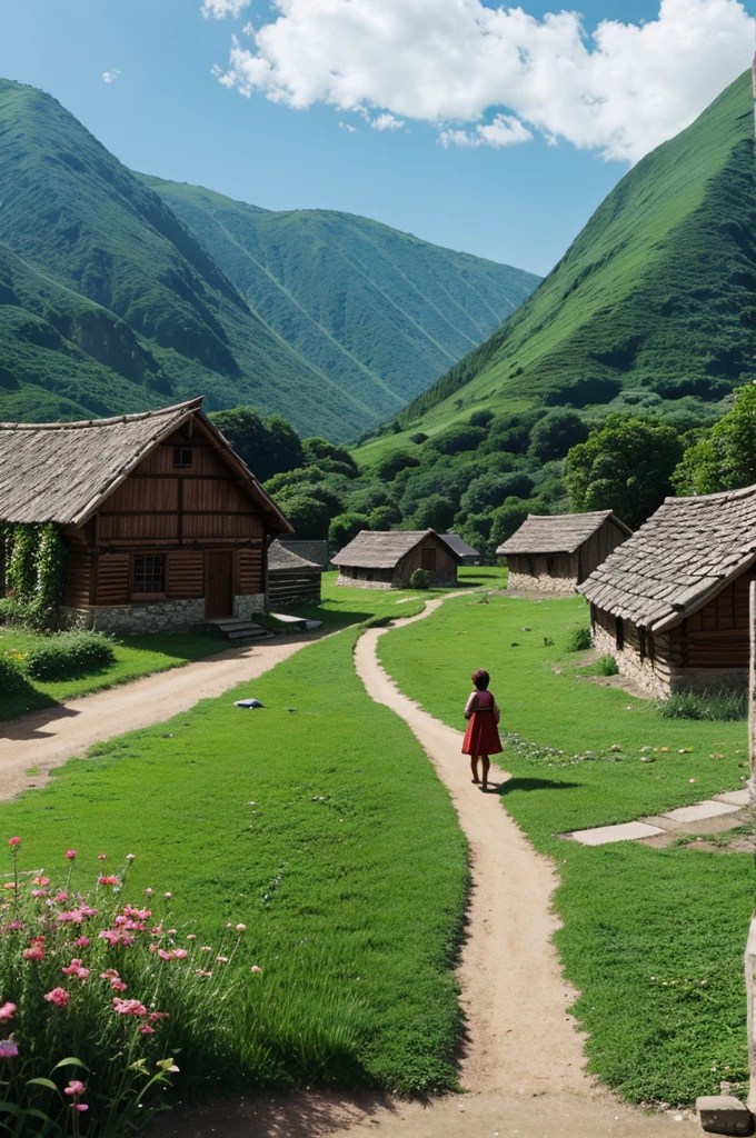 Alone village animated 