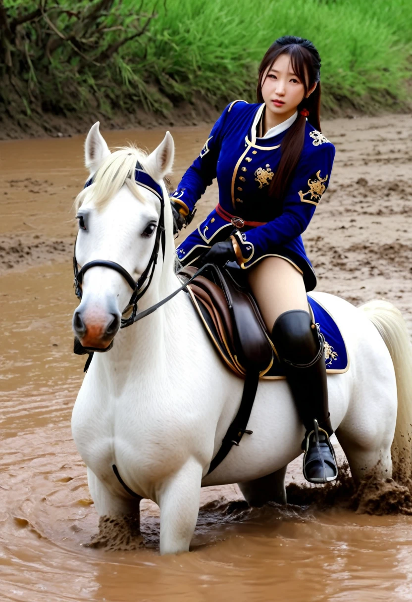(((masterpiece))),(((Highest quality))),((Tabletop:1.4, Highest quality)), (Realな写真:1.4),
((1 cute girl knight)),rodeo,
(超High resolution:1.2),, wonderful, Very detailed CG Unity 8k wallpaper, Very detailed, High resolution,fat horse ridden by japanese girl,Chubby,Plump,Double,
Soft Light, Beautiful detailed girl, Droopy eyes,Very detailedな目と顔, Beautiful and exquisite nose, Beautiful and exquisite, horse ridden by a girl can't stand up because its drowned in the sticky muddy pitfall:10.0 ,Displeased face:4.0,Real,Stir,Anatomically correct,action horse riding scene while struggle fighting