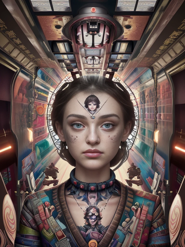 Highest quality, masterpiece, Symmetrical and highly detailed eyes, girl, Highly detailed background, trend (Art Station:1.46), Surreal, Cinema Lighting, Studio Quality, 8K resolution, masterpiece, Pixar Style, Tristan Eaton、Stanley Artgarm、Tom Bagshaw