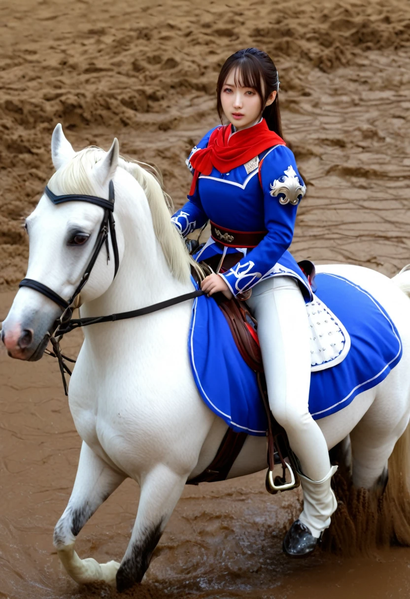 (((masterpiece))),(((Highest quality))),((Tabletop:1.4, Highest quality)), (Realな写真:1.4),
((1 cute girl knight)),rodeo,
(超High resolution:1.2),, wonderful, Very detailed CG Unity 8k wallpaper, Very detailed, High resolution,fat horse ridden by japanese girl,Chubby,Plump,Double,Red, white and blue outfit,
Soft Light, Beautiful detailed girl, Droopy eyes,Very detailedな目と顔, Beautiful and exquisite nose, Beautiful and exquisite, horse ridden by a girl can't stand up because its drowned in the sticky muddy pitfall:10.0 ,Displeased face:4.0,Real,Stir,Anatomically correct,action horse riding scene while struggle fighting