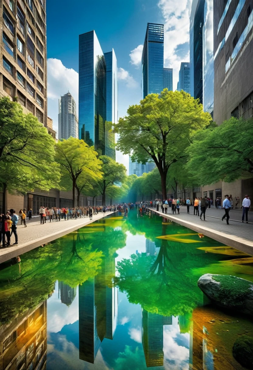 Kentsel Orman Reflectionları"
Concept: Reflected on the glass surface of a skyscraper in the city, a dense forest landscape. The contrast of the modern and cold appearance of the skyscraper with the warm and green view of nature, reminds viewers of the beauty of nature in city life.
Inspiration: Photographs that combine city views with natural elements have become very popular lately..
2. "Color Explosion Festival"
Concept: A lively and energetic moment from a festival of colors. Photograph, It captures the visual feast created by colored powders scattered in the air on people..
Inspiration: Colorful festivals and events (e.g. Holi Festival), usually attracts great attention on social media.
3. "Mirror World: Gökyüzü Reflectionları"
Concept: A dramatic sky reflected in a puddle. Reflection, mixing reality and the reflected world, gives viewers the feeling of moving between two different worlds.
Inspiration: Reflection temalı fotoğraflar, It provides visual satisfaction, especially with symmetry and color play..
4. "Time travelling: Historical Ruins and the Modern World"
Concept: A scene showing the daily life of modern people in front of an ancient building. Ancient ruins in the background, In the foreground is the fast pace of the modern world..
Inspiration: Photographs where historical and modern elements are intertwined, attracts great attention by emphasizing the connection between past and present.
5. "Through the Eyes of Wildlife"
Concept: of a wild animal (for example a tiger or an eagle) A perspective showing the world through your eyes. This, creating an effect as if it were taken from the animal's eye., gives viewers a sense of the animal's habitat and its perspective.
Inspiration: wildlife photos, It always attracts attention with its impressive images of animals in their natural environments..