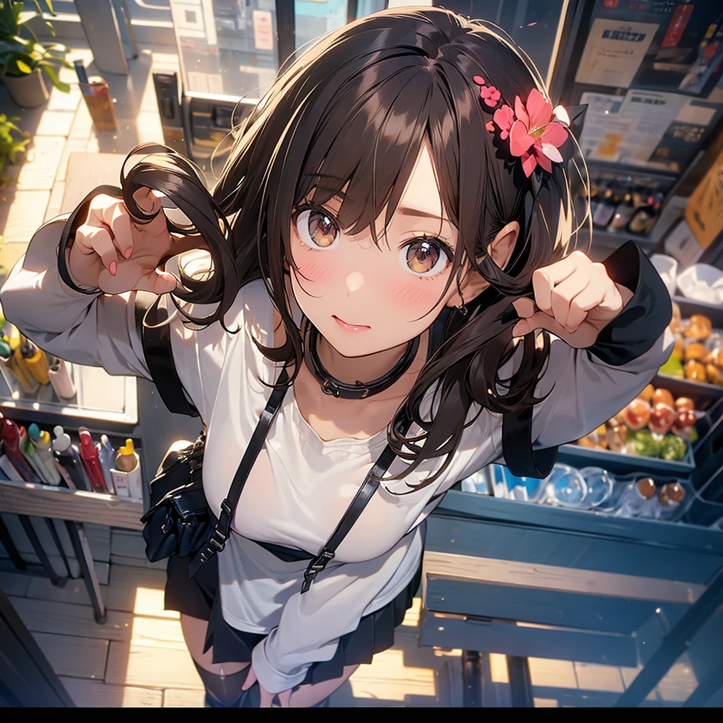 Brown Hair、Staring at the audience Black suspenders bulging big breasts wall: Black mini skirt garter sight Small face Bans holster Beautiful woman Show your hand レッグholster ベッドに横たわる sight Black boots panty shot Taunt side side汗 I arm Full nudity Painting models 15Year old girl