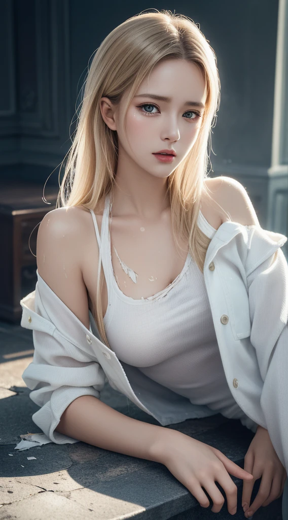 (RAW photo, UHD, HDR, 8k, best quality, trending on artstation, masterpiece, photorealistic), ultra high quality, ultra high resolution, UHD, 3D shot, masterpiece, photorealistic detail, dynamic angle, best quality, lens flare, Varied solo poses of a very beautiful most attractive ultra desirable seductress supermodel, flawless skin, perfect proportions of whole body, perfect proportioned anatomy, flawless anatomy and portions of body, perfect sized body and head, double eyelids, puffy eyelids, beautiful detailed eyes, eyelashes, pale glossy lipgloss, full body, torn sheer tank top, torn skirt, lifting up revealing, lifting away revealing, most realistic, braless, flawless, (8k, RAW photo, best quality, masterpiece:1.2), (realistic, photo-realistic:1.37), octane render, ultra high res, ultra-detailed , professional lighting, photon mapping, radiosity, physically-based rendering, ue5, (((realistic))) canon 5d, masterpiece, highest quality, 4k, 8k, 16k, ultra high-res, raw photo in hdr, sharp focus, hyper realistic, lifelike texture, intricate face, intricate eyes, high contrast, subsurface scattering, f2, depth of field, film grain,ultra high quality, ultra high resolution UHD, 3D shot, masterpiece photorealistic detail,, platinum hair, various poses, various angles of view, varied poses, varied angles