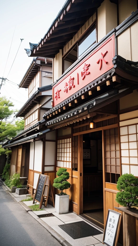 The front entrance of a Japanese restaurant