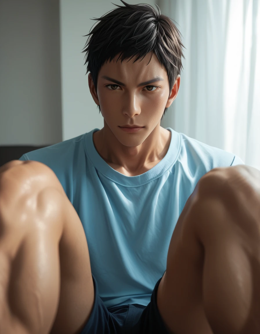 score_9, score_8_up, score_7_up, Handsome Aomine Daiki ,1boy legs ,pov