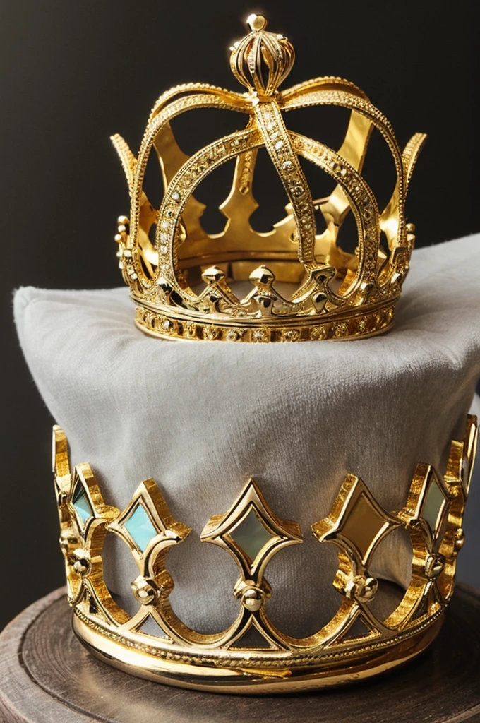 ?In the center of the logo, there is a stylized crown. The crown can be simple or elaborate, depending on your preference. It could be gold, silver, or another color that reflects your brand identity.
