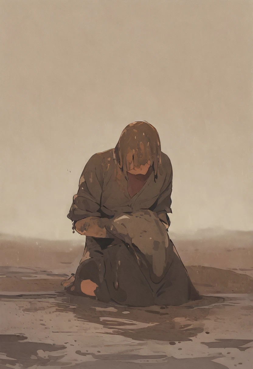 tideland、Muddy、legs covered in mud、There&#39;s a little bit of mud on my face、White tiny string bikini、Underboob、Thighs、Butt、Dynamic Angle、Straw hat、Seaside、Sandy Beach、Beach、Baby Face、smile、sunlight、Both eyes open、Mutsugoro
