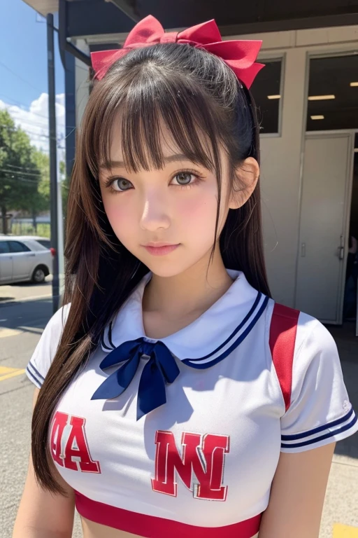 high school girl、Cheerleader、See-through