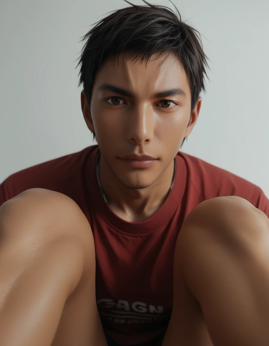 score_9, score_8_up, score_7_up, (Realistic:1.4) Handsome Aomine Daiki ,1boy legs ,pov , dark skin ,ignore