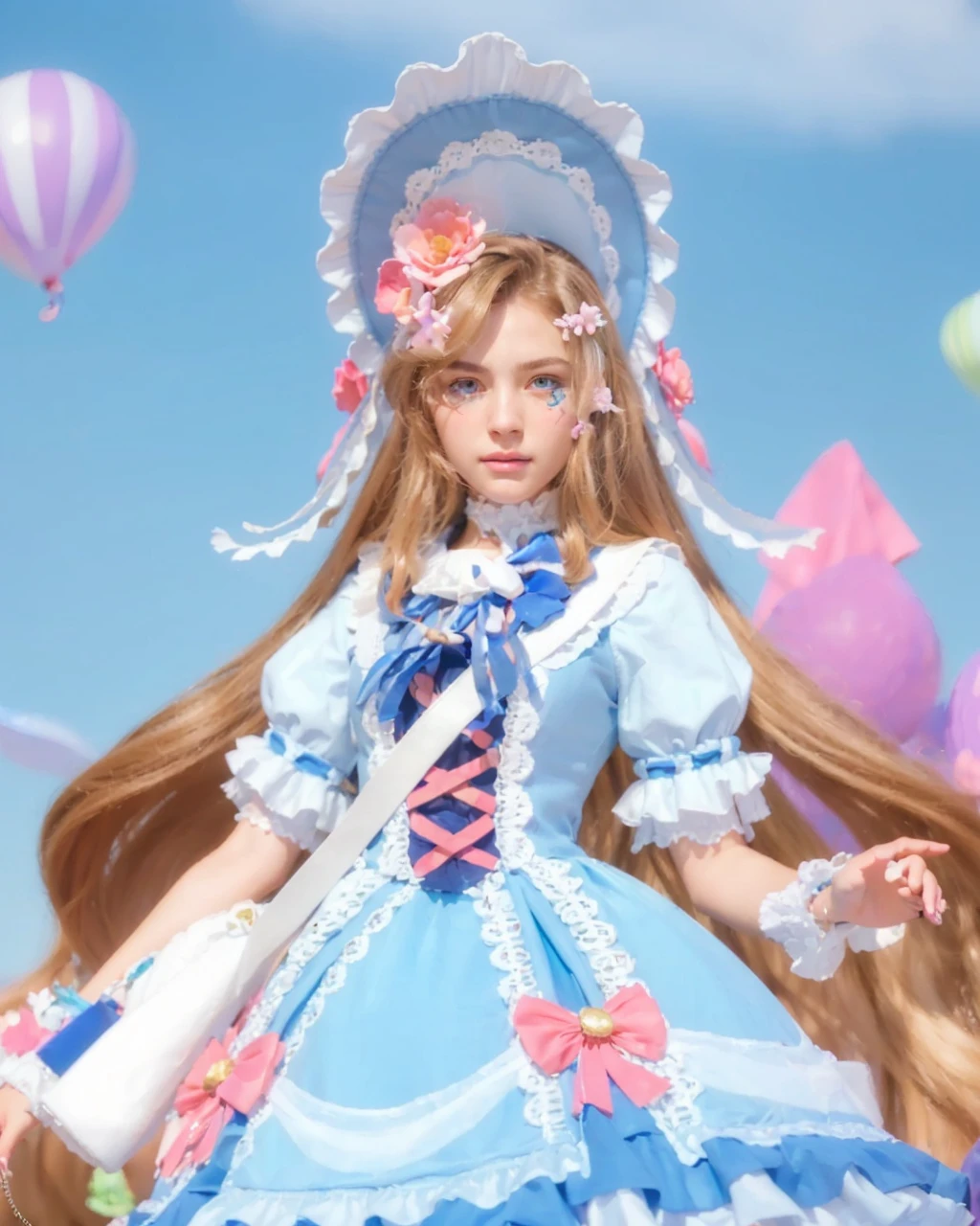 (photorealistic:1.4), best quality, masterpiece, ultra high res, 1girl, (detailed face:1.2), (detailed eyes:1.2), (detailed hair:1.2), (detailed clothes:1.2), 4k, (detailed color:1.2),