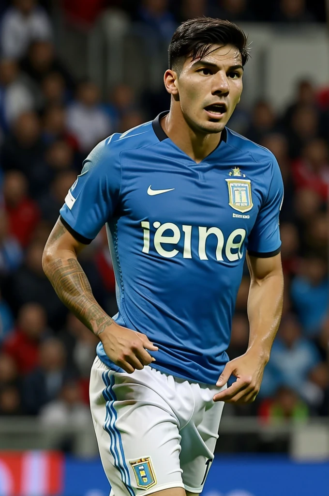 Marcos Acuña of the Argentine national team, with a scared face