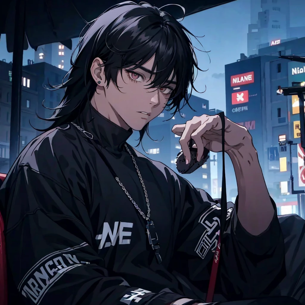 1 man night black hair mashwolfhair young blackeye