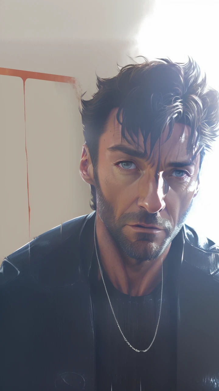 Hugh Jackman as wolverine, vhs effect, (poster:1.6), poster on wall, nostalgia, movie poster, portrait, close up
(skin texture), intricately detailed, fine details, hyperdetailed, raytracing, subsurface scattering, diffused soft lighting, shallow depth of field, by (Oliver Wetter)