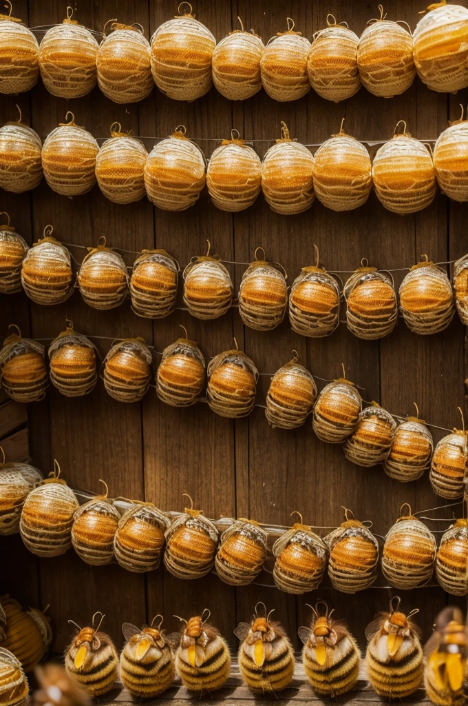 Sequence of six photos, gslinhas invaded bee hive