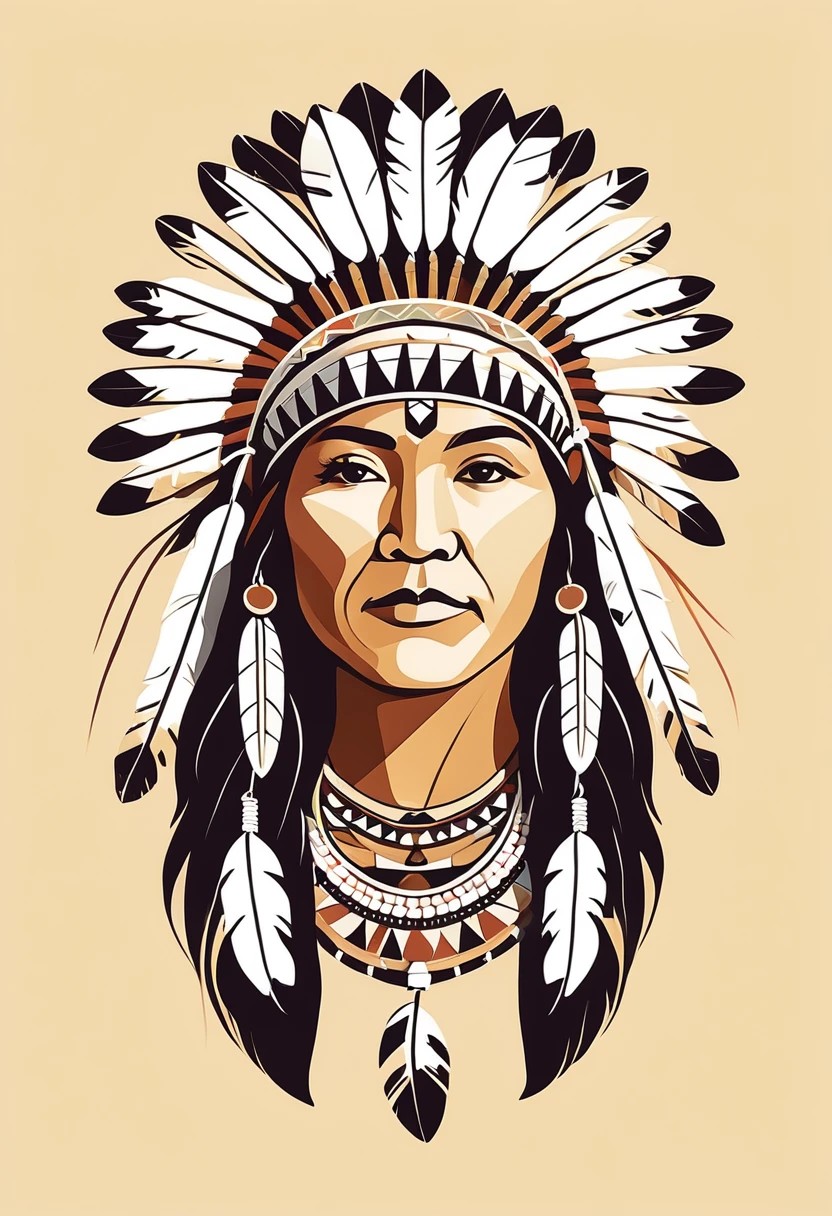 National Native American Heritage Month Illustration flat design