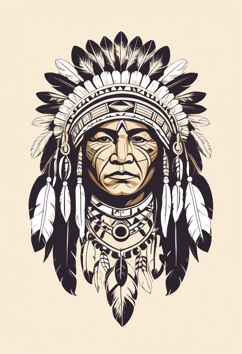 National Native American Heritage Month Illustration flat design