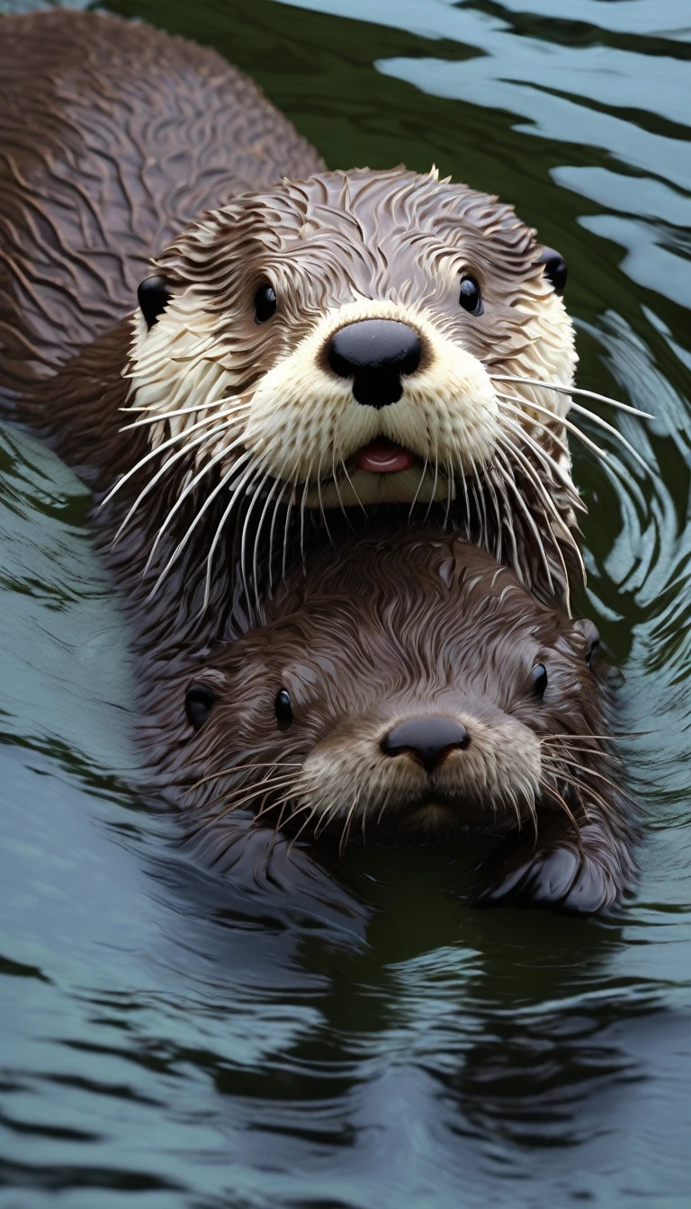sea otter,animal photo, realistic,masterpiece, high quality