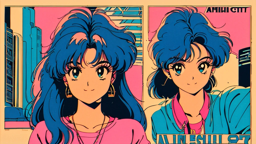 (80's, Retro, City Pop Poster:1.5), (Album cover), (masterpiece, Highest quality), (anime, figure), Best Photo Poses, Dynamic Angle, Cowboy Shot, alone, smile, A perfect eye for detail, Delicate face, High Fashion, Retroなゲームセンター、American casual、jazz、the 90s、Vintage、tobacco、speaker、Saxophone、rain、 Knight、City Boy、Retro、citypop、９０ｓ、Dynamic Angle, Stylish、headphone、animeの雰囲気、4ｋ、American casual、night、

