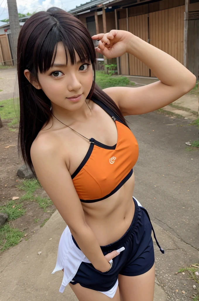 Hinata with rasingan on her hands