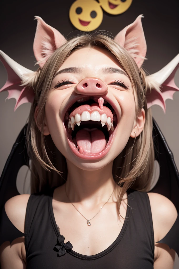masterpiece, best quality, (undead demoness:1.3), elegant, 1 undead evil demoness, wolf ears, cute, blushed, looking at viewer, from above, blonde wavy hair, (cum in open mouth:1.4), (sperm in open mouth:1.3), open panties under the mini skirt, white and black striped T-shirt, wet T-shirt, blue eyes, beautiful eyes, inferno in background, light particles, dramatic lighting, inferno, realistic, best quality, ultra-detailed, scenery, beautiful detailed eyes, detailed hair on the tiny breasts, demons, evil spirits