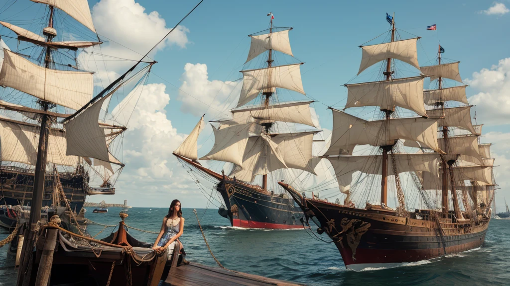 Girl on a Galleon