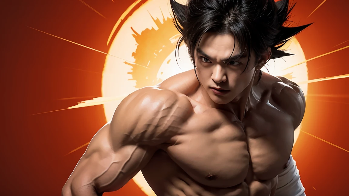 Realistic Goku character 