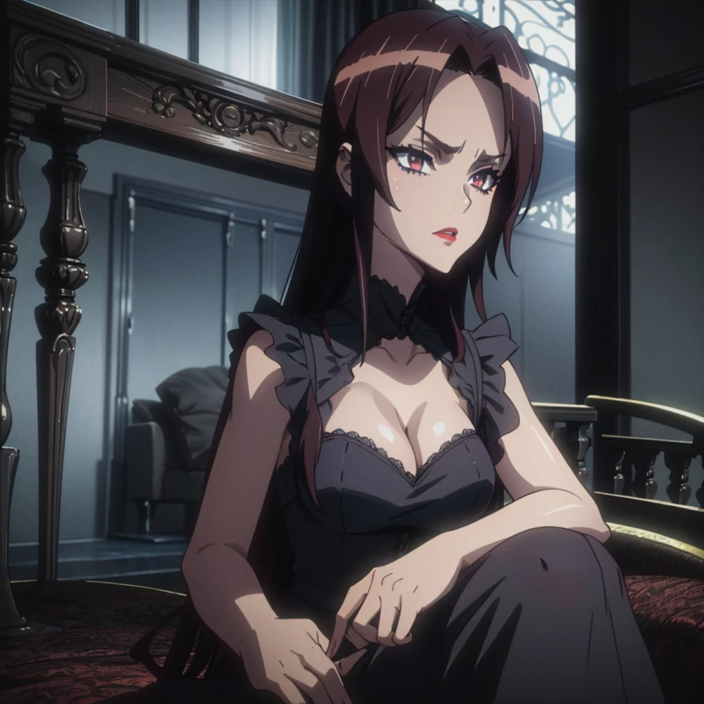 beautiful girl with dark gothic makeup, monstro sexy