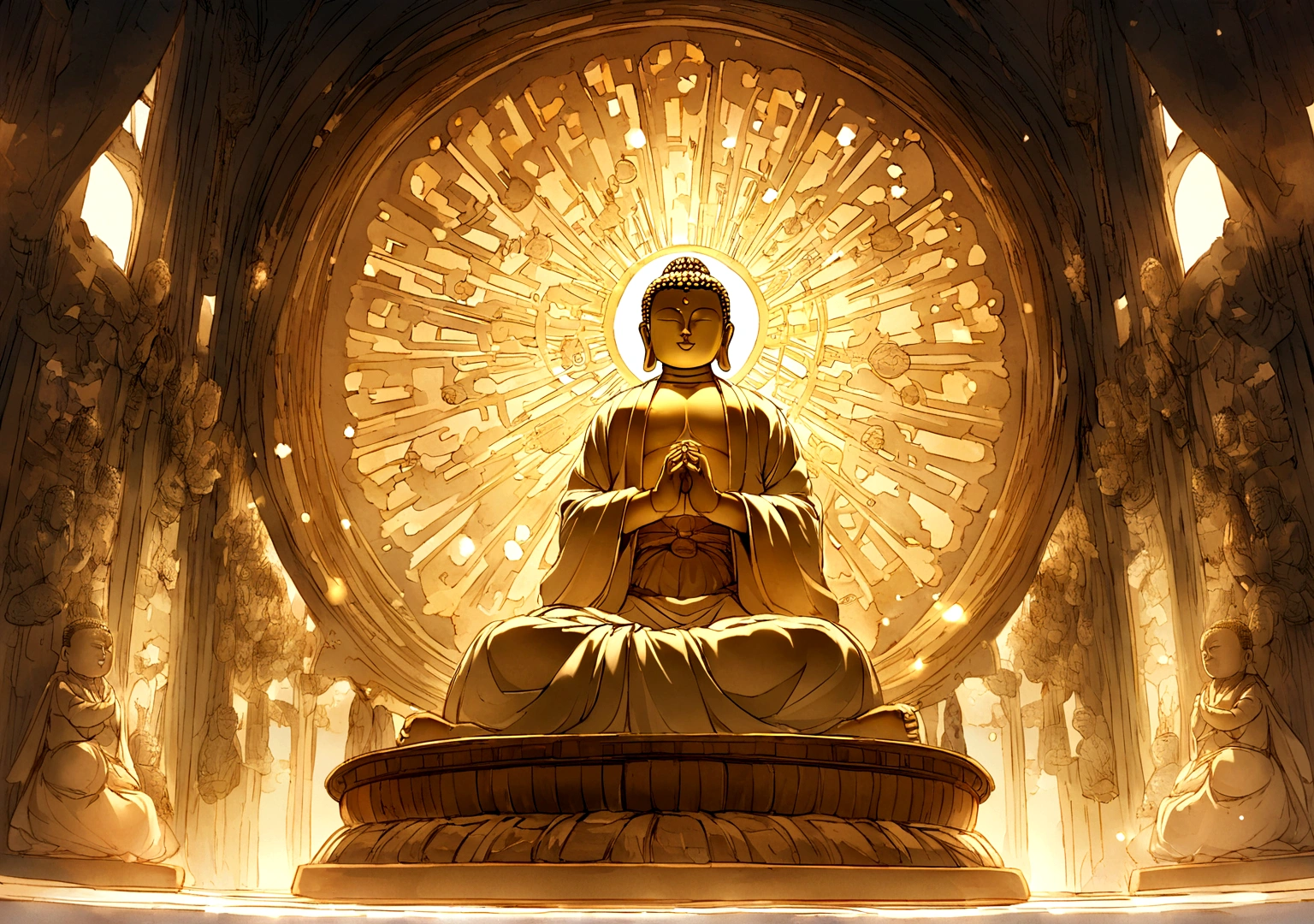 Buddha、Buddha教、Buddha陀、大Buddha、god々Shii、Halo、The light shines、worship