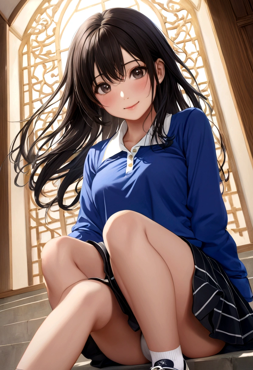 Golf Wear、Masturbation、Peek into the skirt from below、Drenched、Highest quality、Cute face、Leg spread, very cute and beautiful girl,(Very detailed美しい顔),
(smile),blush,Black Hair,View your viewers,
(Highest quality,masterpiece:1.2),Absurd,High resolution,Super detailed,Very detailed,32k,8K resolution,
Intricate details,Movie Scenes,Detailed Background,alone,Dynamic Angle,
