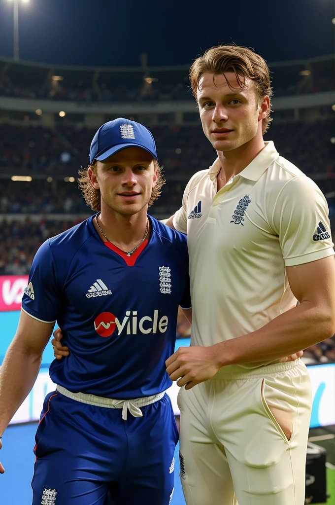 Jos Buttler with Prafull Billore