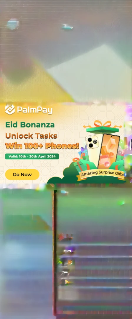 Eid-themed decorations, digital wallet icons, task completion graphics, prize showcase, countdown timer, user testimonials, confetti overlay, festive color palette