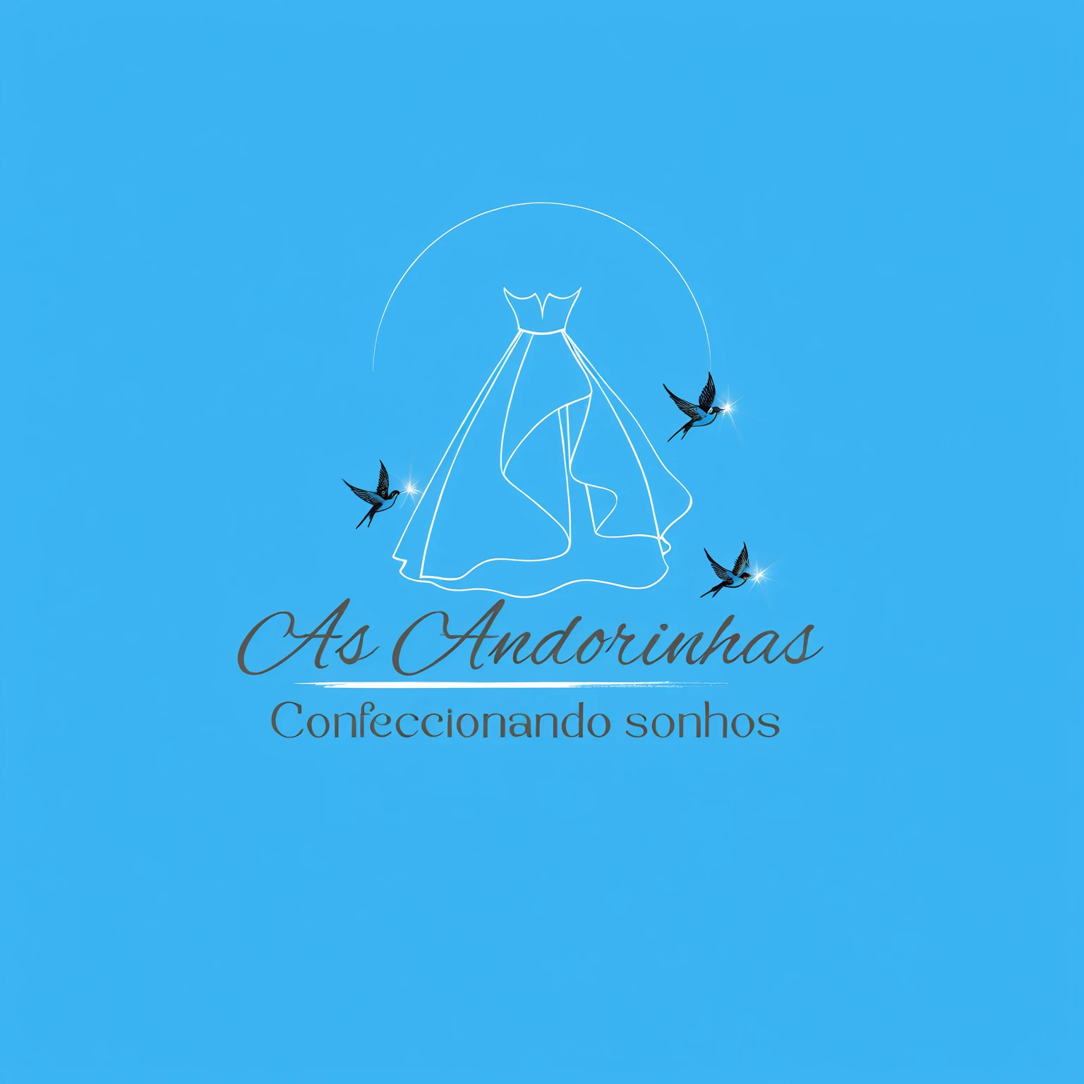 a close-up of a blue background with a dress and birds, inspired by Antônio Parreiras, by Antônio Parreiras, logo has”, a blue dress, blue lovebirds, by Maria Helena Vieira da Silva, powder Nándor Katona, by Nadir Afonso, no gradients